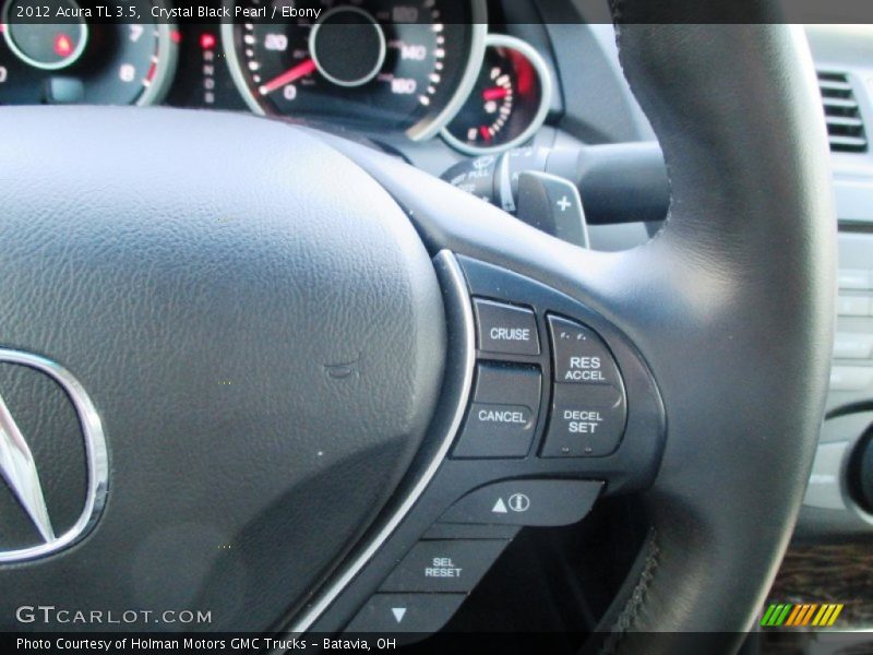 Crystal Black Pearl / Ebony 2012 Acura TL 3.5