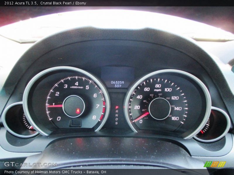 Crystal Black Pearl / Ebony 2012 Acura TL 3.5
