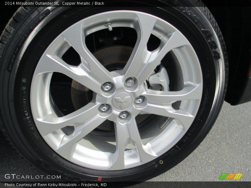 Copper Metallic / Black 2014 Mitsubishi Outlander SE