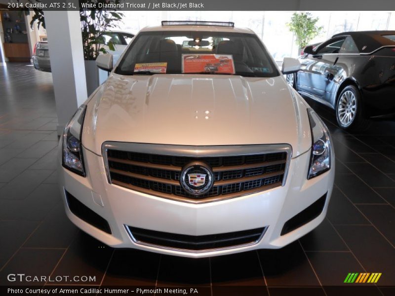 White Diamond Tricoat / Jet Black/Jet Black 2014 Cadillac ATS 2.5L