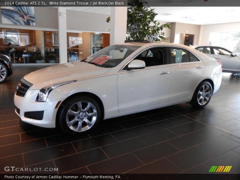 White Diamond Tricoat / Jet Black/Jet Black 2014 Cadillac ATS 2.5L