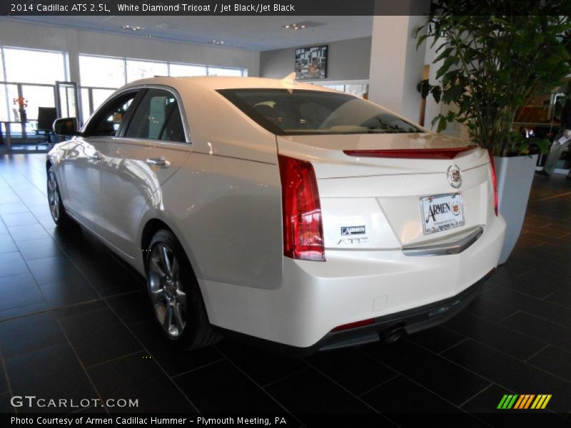 White Diamond Tricoat / Jet Black/Jet Black 2014 Cadillac ATS 2.5L