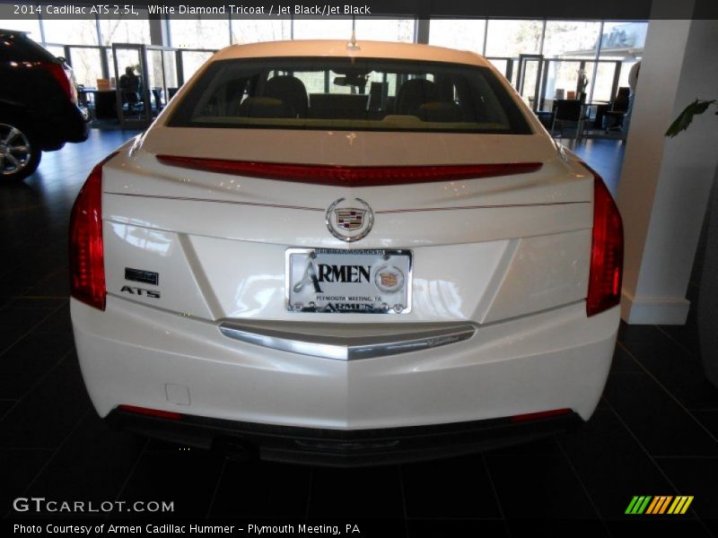 White Diamond Tricoat / Jet Black/Jet Black 2014 Cadillac ATS 2.5L