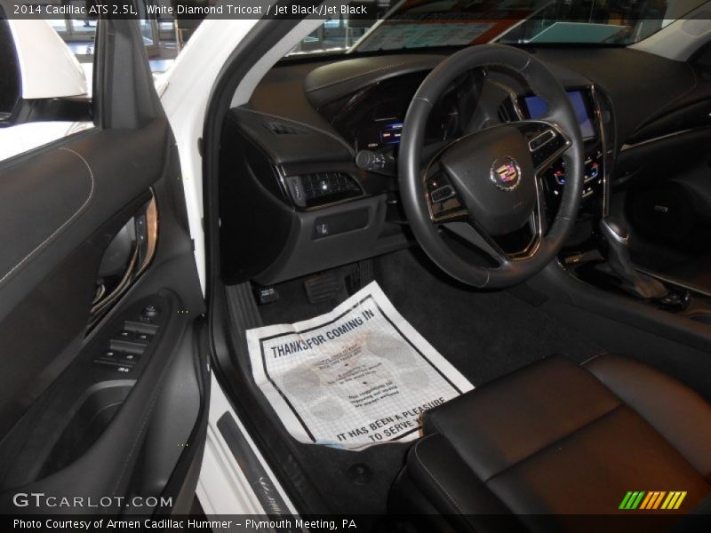 White Diamond Tricoat / Jet Black/Jet Black 2014 Cadillac ATS 2.5L