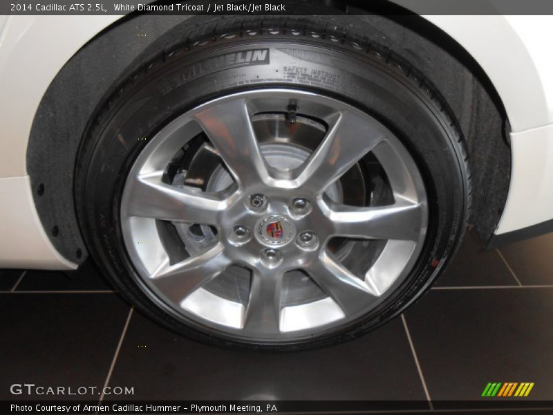 White Diamond Tricoat / Jet Black/Jet Black 2014 Cadillac ATS 2.5L