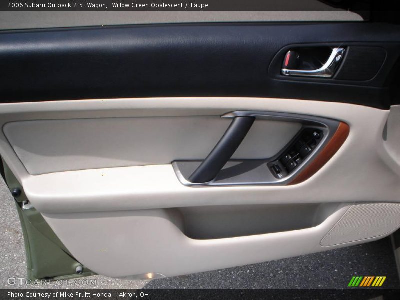 Willow Green Opalescent / Taupe 2006 Subaru Outback 2.5i Wagon