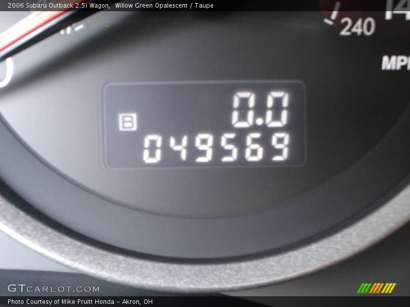 Willow Green Opalescent / Taupe 2006 Subaru Outback 2.5i Wagon
