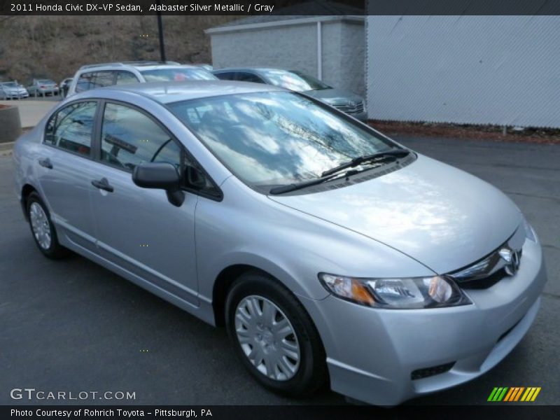 Alabaster Silver Metallic / Gray 2011 Honda Civic DX-VP Sedan