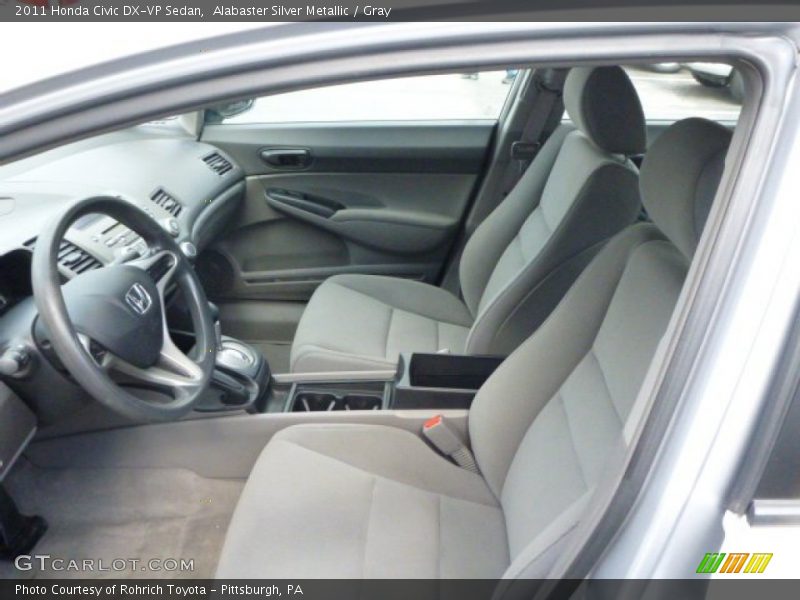 Alabaster Silver Metallic / Gray 2011 Honda Civic DX-VP Sedan