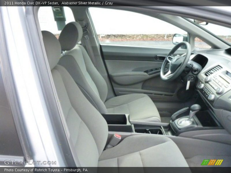 Alabaster Silver Metallic / Gray 2011 Honda Civic DX-VP Sedan