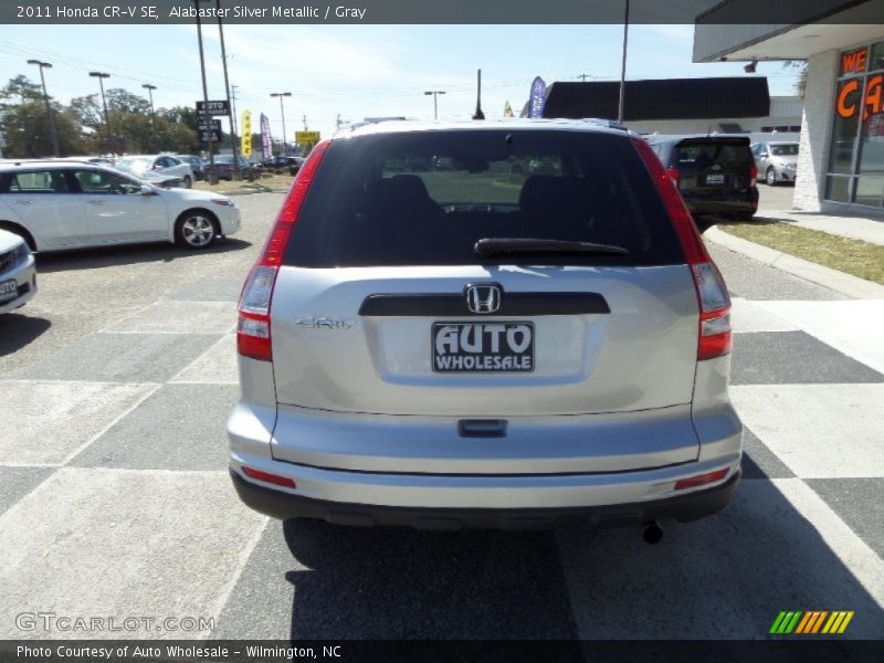Alabaster Silver Metallic / Gray 2011 Honda CR-V SE