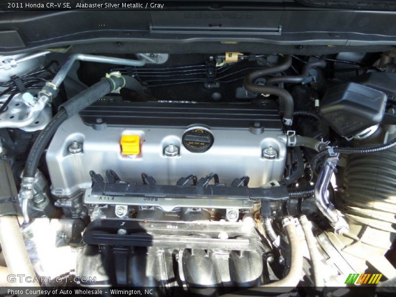 Alabaster Silver Metallic / Gray 2011 Honda CR-V SE