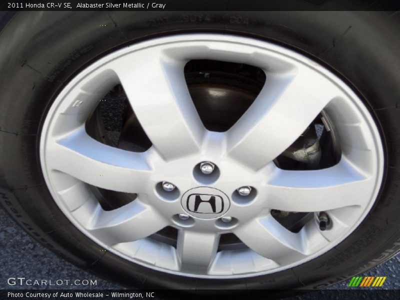 Alabaster Silver Metallic / Gray 2011 Honda CR-V SE