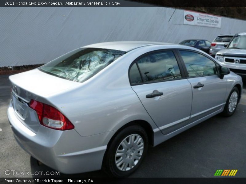 Alabaster Silver Metallic / Gray 2011 Honda Civic DX-VP Sedan