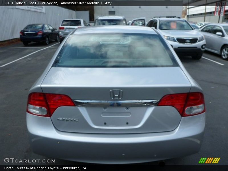 Alabaster Silver Metallic / Gray 2011 Honda Civic DX-VP Sedan