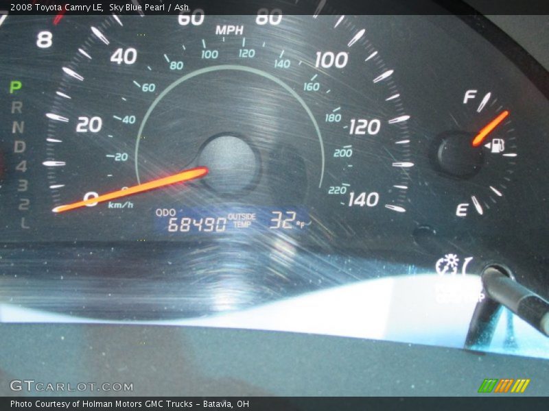 Sky Blue Pearl / Ash 2008 Toyota Camry LE