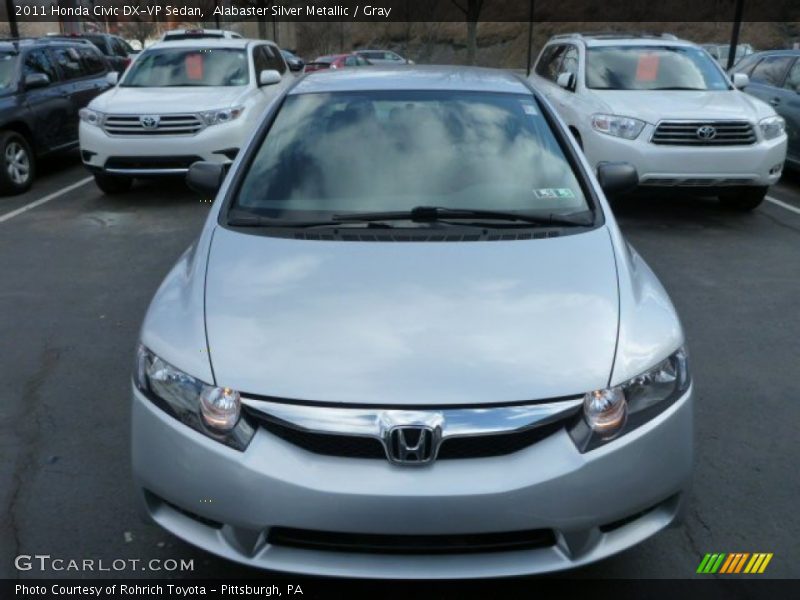 Alabaster Silver Metallic / Gray 2011 Honda Civic DX-VP Sedan