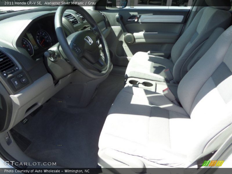 Alabaster Silver Metallic / Gray 2011 Honda CR-V SE