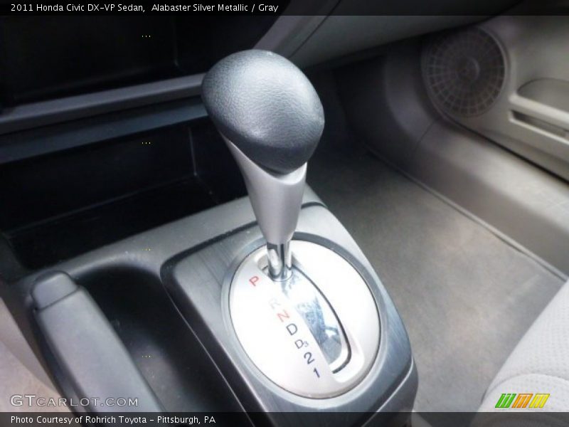 Alabaster Silver Metallic / Gray 2011 Honda Civic DX-VP Sedan