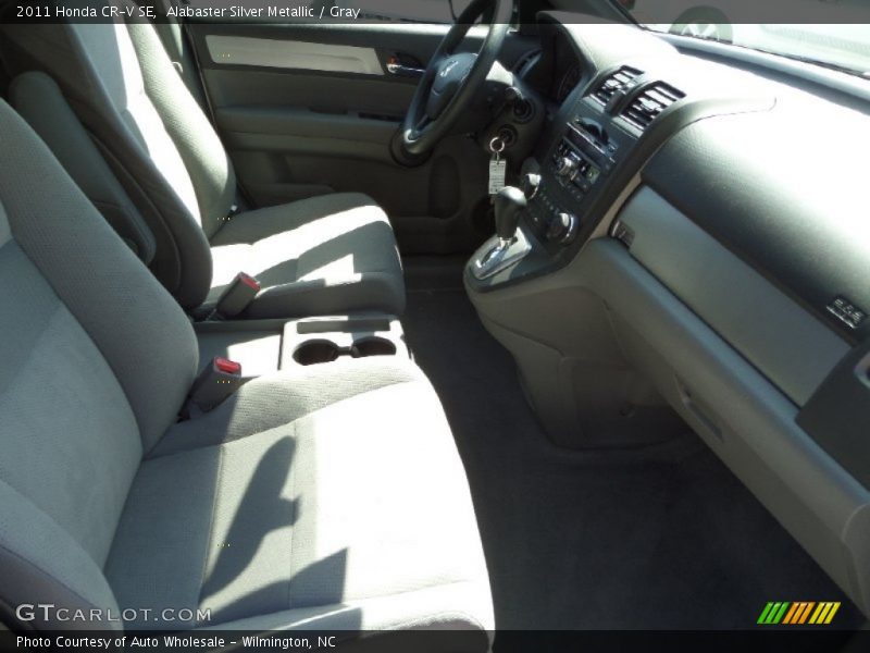 Alabaster Silver Metallic / Gray 2011 Honda CR-V SE