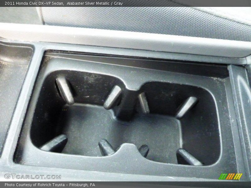 Alabaster Silver Metallic / Gray 2011 Honda Civic DX-VP Sedan