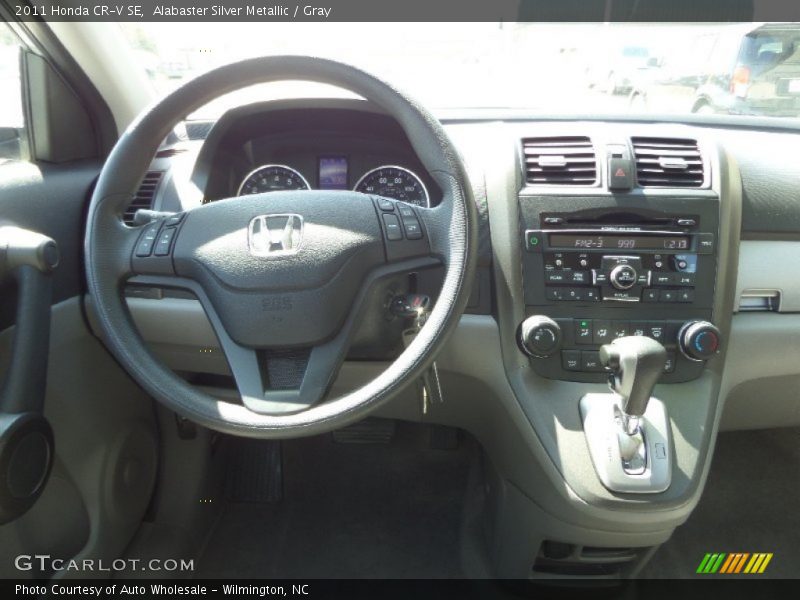 Alabaster Silver Metallic / Gray 2011 Honda CR-V SE