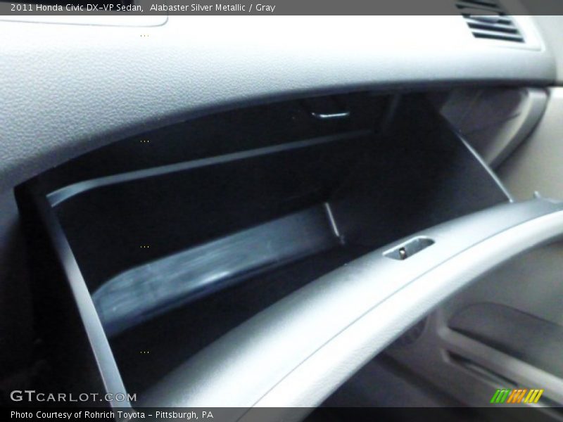 Alabaster Silver Metallic / Gray 2011 Honda Civic DX-VP Sedan