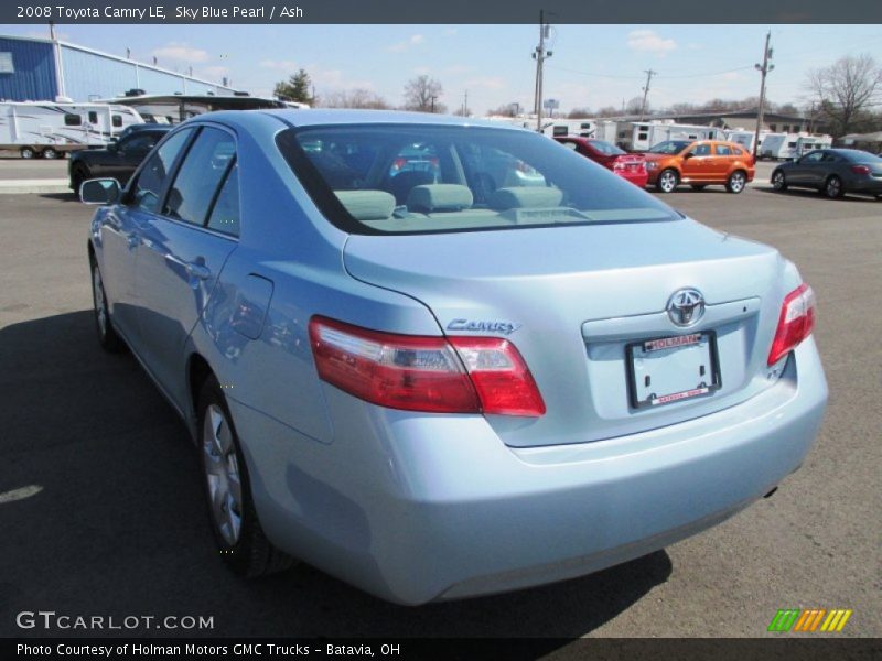 Sky Blue Pearl / Ash 2008 Toyota Camry LE