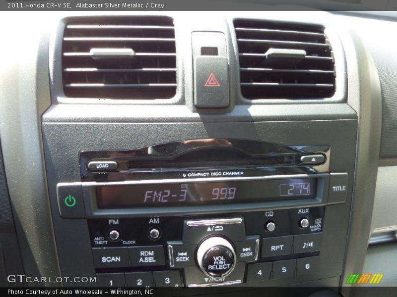 Alabaster Silver Metallic / Gray 2011 Honda CR-V SE