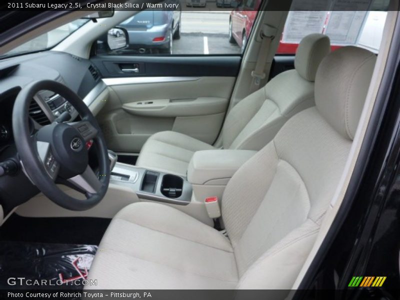 Crystal Black Silica / Warm Ivory 2011 Subaru Legacy 2.5i