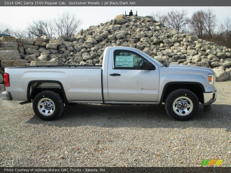Quicksilver Metallic / Jet Black/Dark Ash 2014 GMC Sierra 1500 Regular Cab