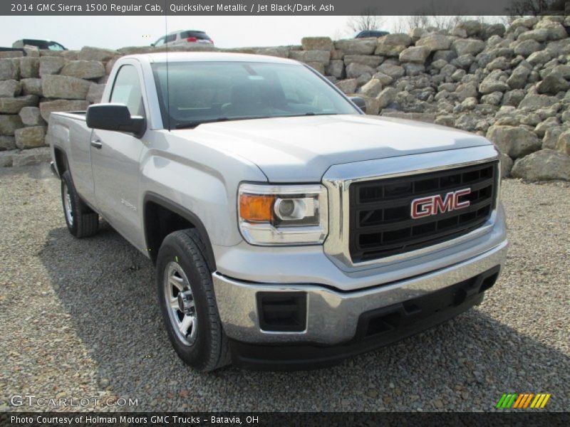 Quicksilver Metallic / Jet Black/Dark Ash 2014 GMC Sierra 1500 Regular Cab