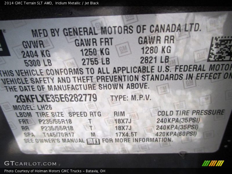 Iridium Metallic / Jet Black 2014 GMC Terrain SLT AWD