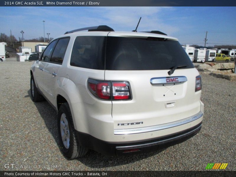 White Diamond Tricoat / Ebony 2014 GMC Acadia SLE