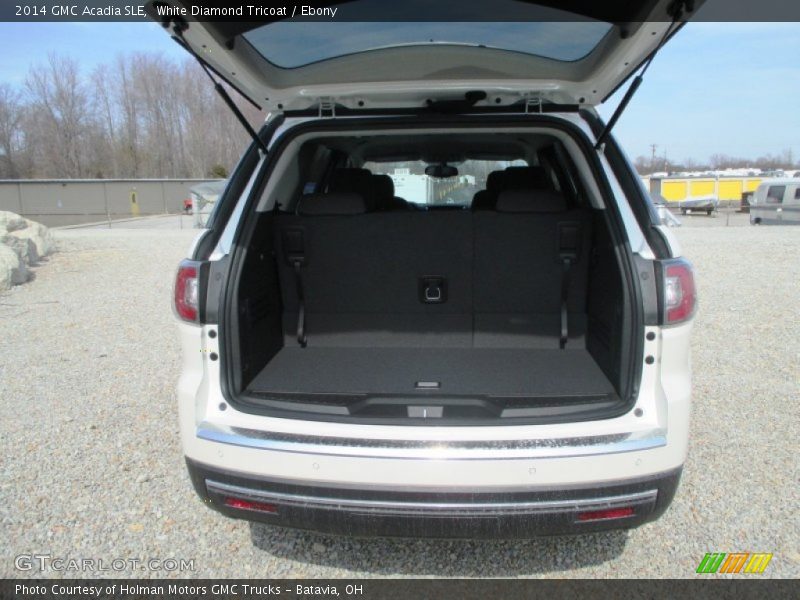 White Diamond Tricoat / Ebony 2014 GMC Acadia SLE