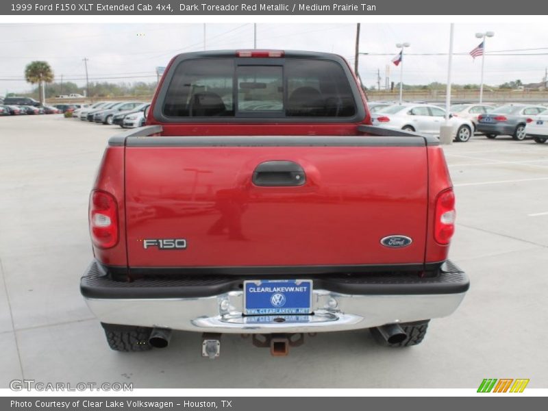 Dark Toreador Red Metallic / Medium Prairie Tan 1999 Ford F150 XLT Extended Cab 4x4