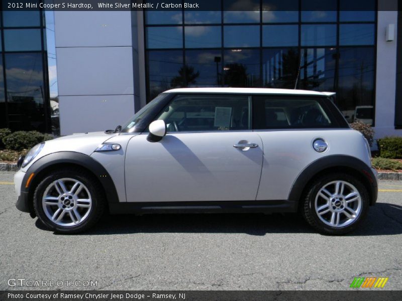 White Silver Metallic / Carbon Black 2012 Mini Cooper S Hardtop