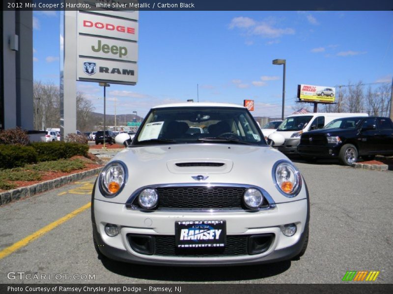 White Silver Metallic / Carbon Black 2012 Mini Cooper S Hardtop