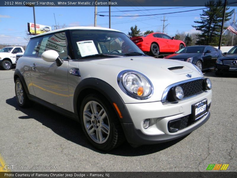 White Silver Metallic / Carbon Black 2012 Mini Cooper S Hardtop