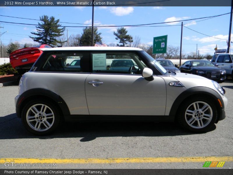 White Silver Metallic / Carbon Black 2012 Mini Cooper S Hardtop