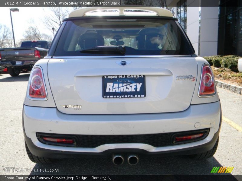 White Silver Metallic / Carbon Black 2012 Mini Cooper S Hardtop