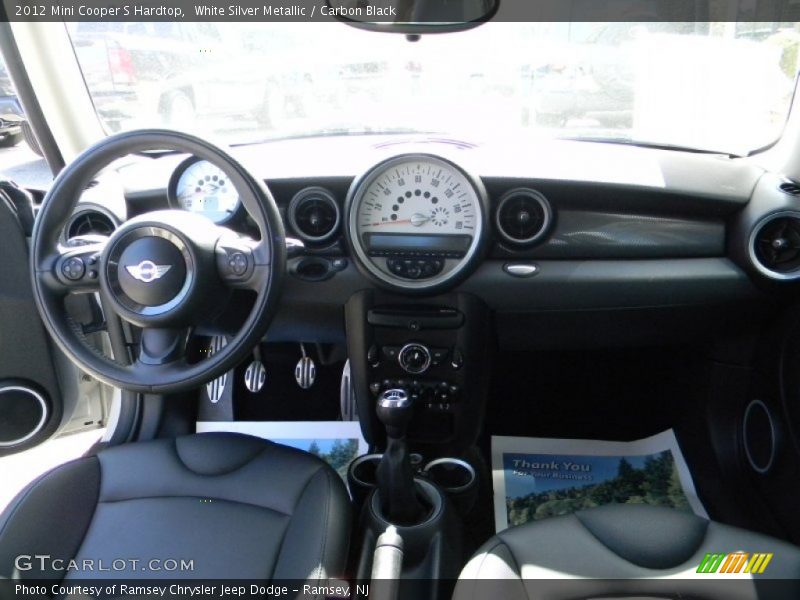 White Silver Metallic / Carbon Black 2012 Mini Cooper S Hardtop