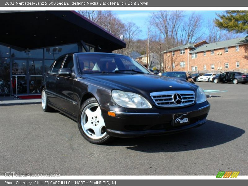 designo Mocha Black Metallic / Light Brown 2002 Mercedes-Benz S 600 Sedan