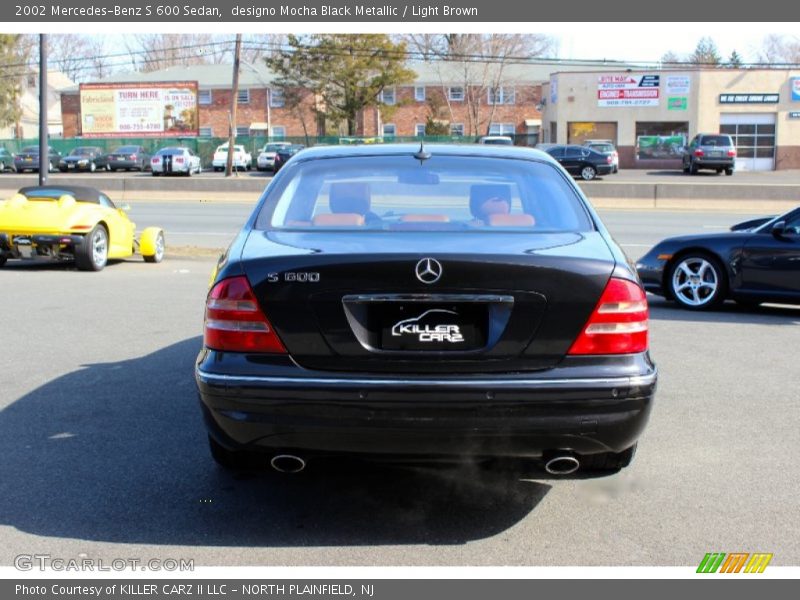 designo Mocha Black Metallic / Light Brown 2002 Mercedes-Benz S 600 Sedan