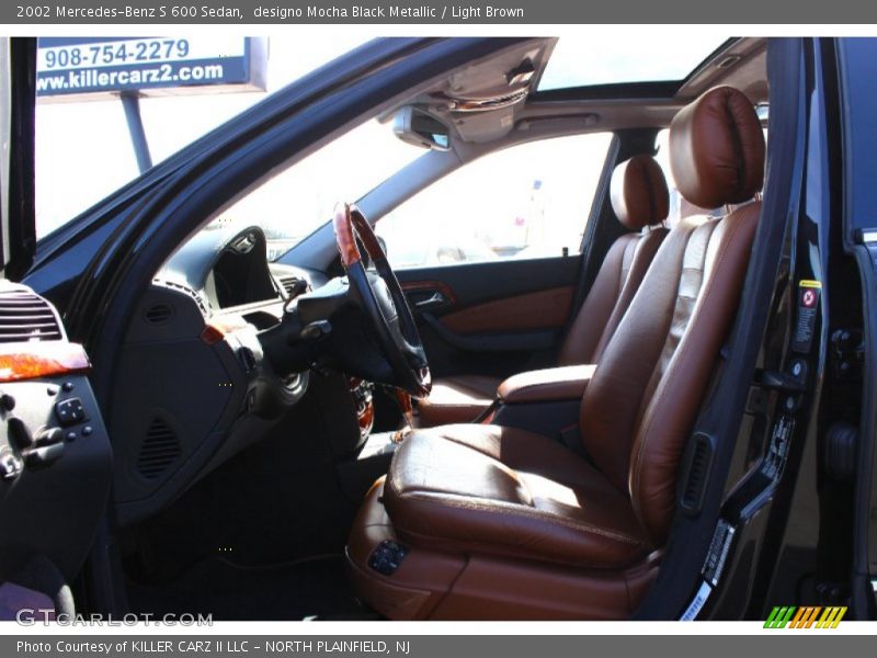 designo Mocha Black Metallic / Light Brown 2002 Mercedes-Benz S 600 Sedan