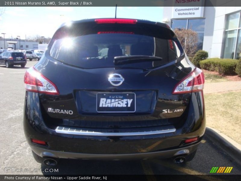 Super Black / Black 2011 Nissan Murano SL AWD