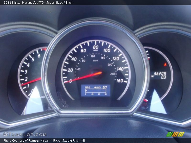 Super Black / Black 2011 Nissan Murano SL AWD