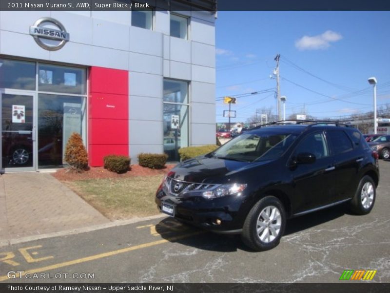 Super Black / Black 2011 Nissan Murano SL AWD