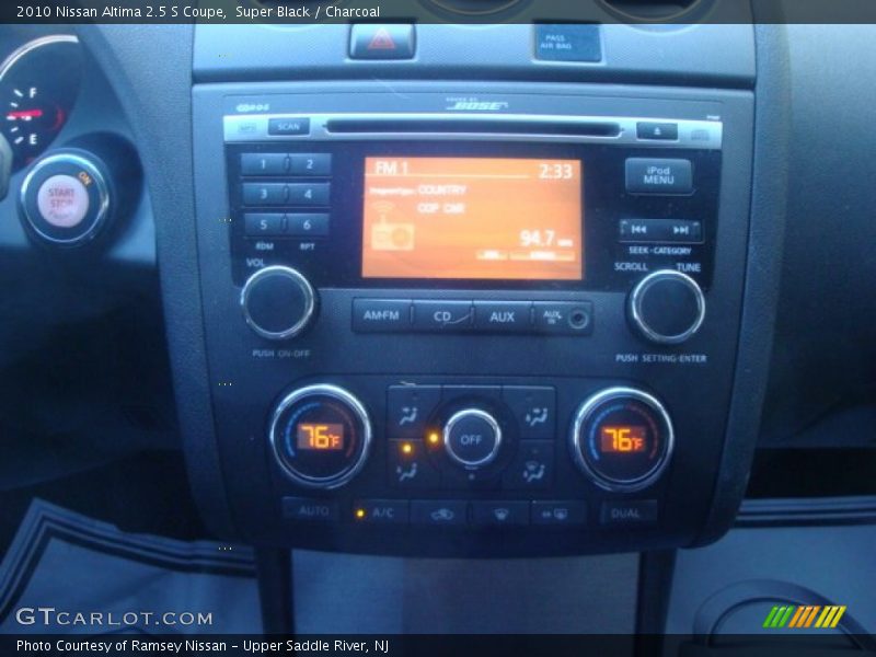 Super Black / Charcoal 2010 Nissan Altima 2.5 S Coupe