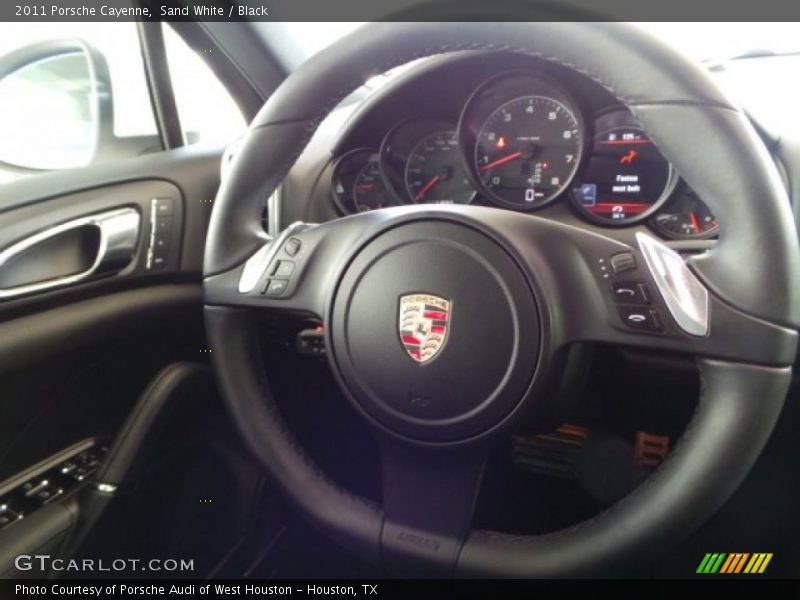 Sand White / Black 2011 Porsche Cayenne